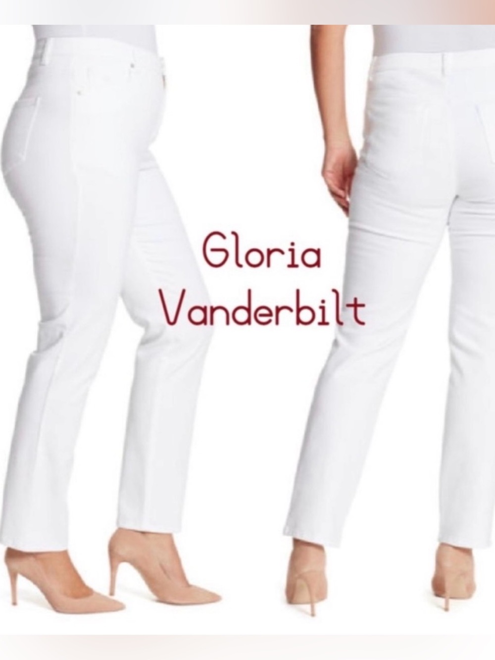 Gloria Vanderbilt Amanda The Original Slimming Jean Size 16 Average White New